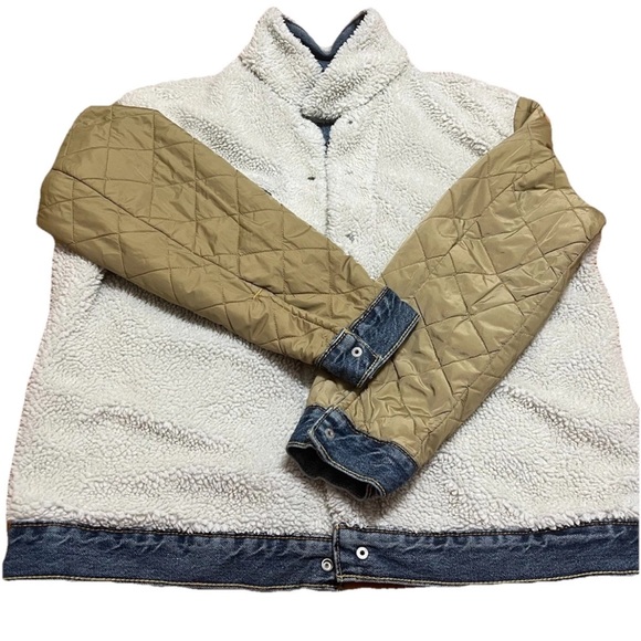 Levi’s Sherpa Trucker Jacket 16365-0044 Men’s Size L Light Blue Denim EXC cond - Picture 10 of 13